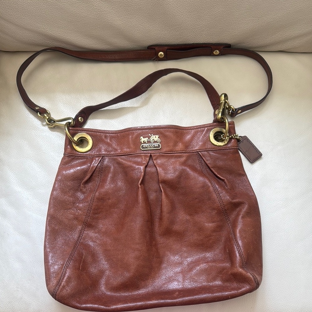 Coach Brown Leather Shoulder Bag